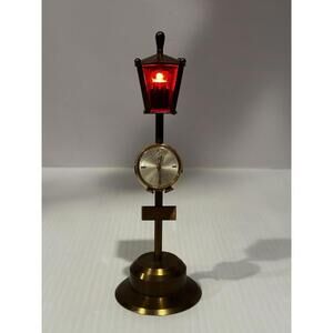 Vintage Pontifa Lever Alarm 17 Jewel Swiss Watch Lamppost Working Clock & Light
